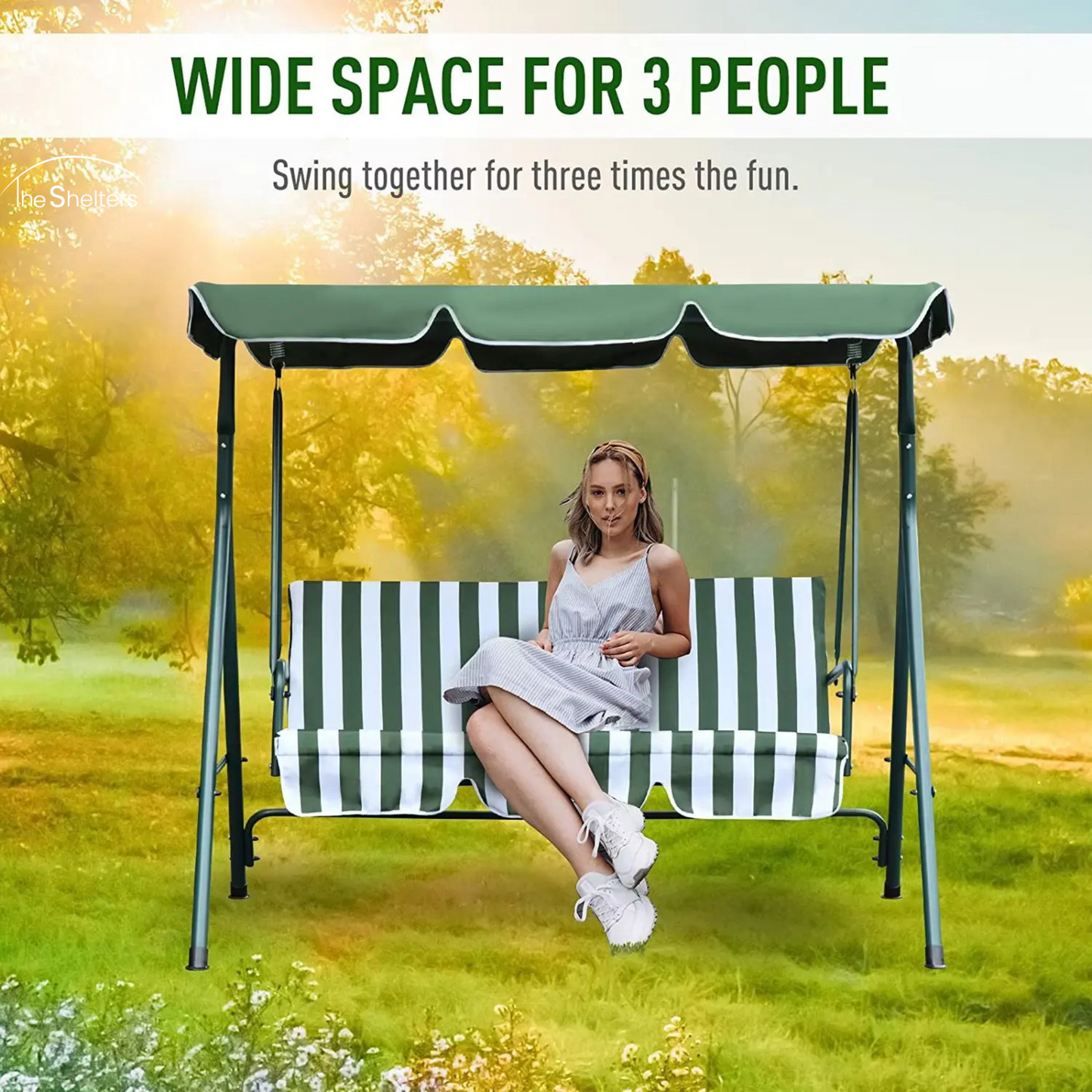 3 Seater Swing Chair for Adults & Kids