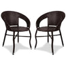 2 Pieces Patio Furniture Set, Wicker Outdoor Chairs