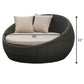 Outdoor Double Seater Rattan Canopy Daybed — 2-Person Garden Daybed