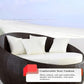 Outdoor Double Seater Rattan Canopy Daybed — 2-Person Garden Daybed