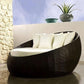 Outdoor Double Seater Rattan Canopy Daybed — 2-Person Garden Daybed