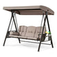 Luxury 3 Seater Garden Swing with Adjustable Canopy — 300kg Capacity