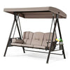 Luxury 3 Seater Garden Swing with Adjustable Canopy — 300kg Capacity