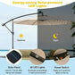 LED Garden Umbrella Solar Panel Detail