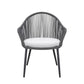 3-Piece Rope Outdoor Furniture Set with 2 Chairs & 1 Table