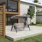 Luxury 3 Seater Garden Swing with Adjustable Canopy — 300kg Capacity