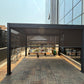 Louvered Pergola Awning Installed Outdoor Space
